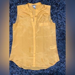 H&M Yellow Sleeveless Top - Size 4